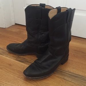 Vintage black Justin boots